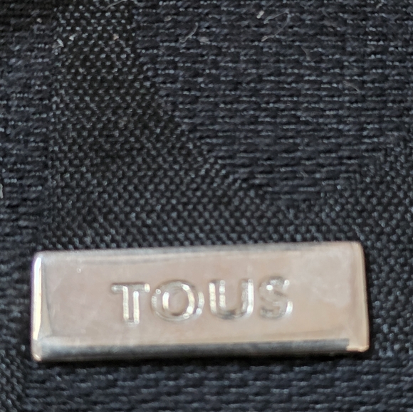 TOUS Vintage Minimalist Canvas Crossbody Bag, Teddy Bear Bag Charm - Picture 15 of 16